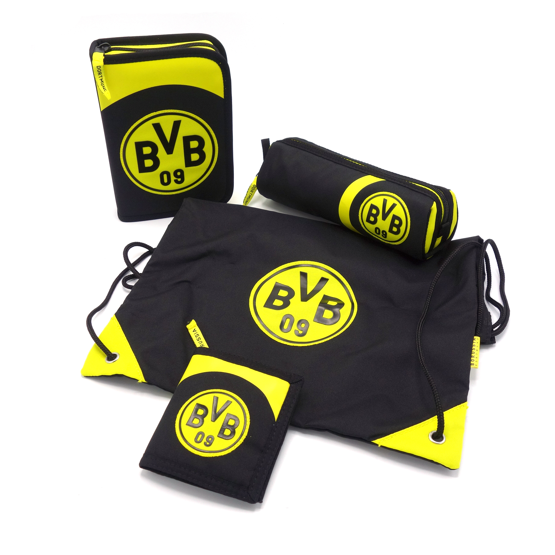 Borussia Dortmund BVB Schulrucksack Set 5-teilig Schulranzen