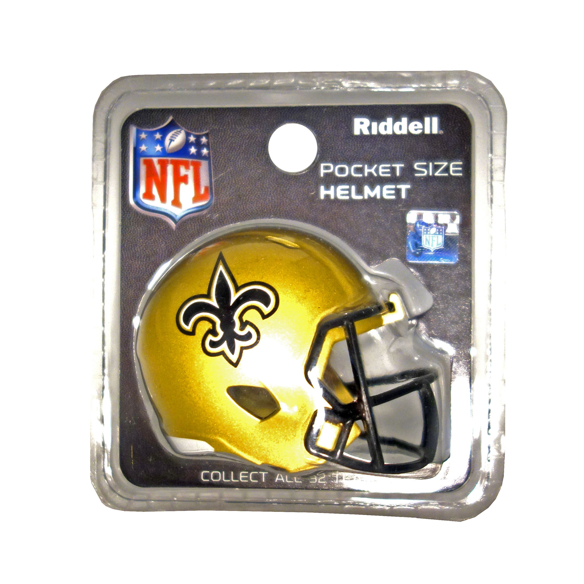 NFL Riddel Pocket Size Helm New Orleans Saints
