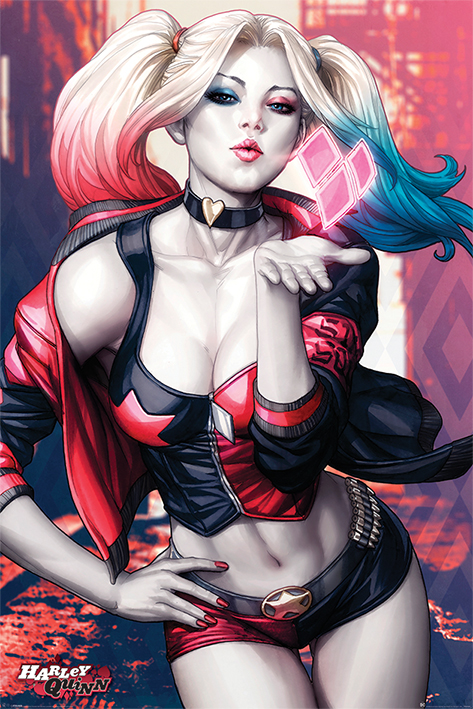 Poster Batman Harley Quinn Kiss