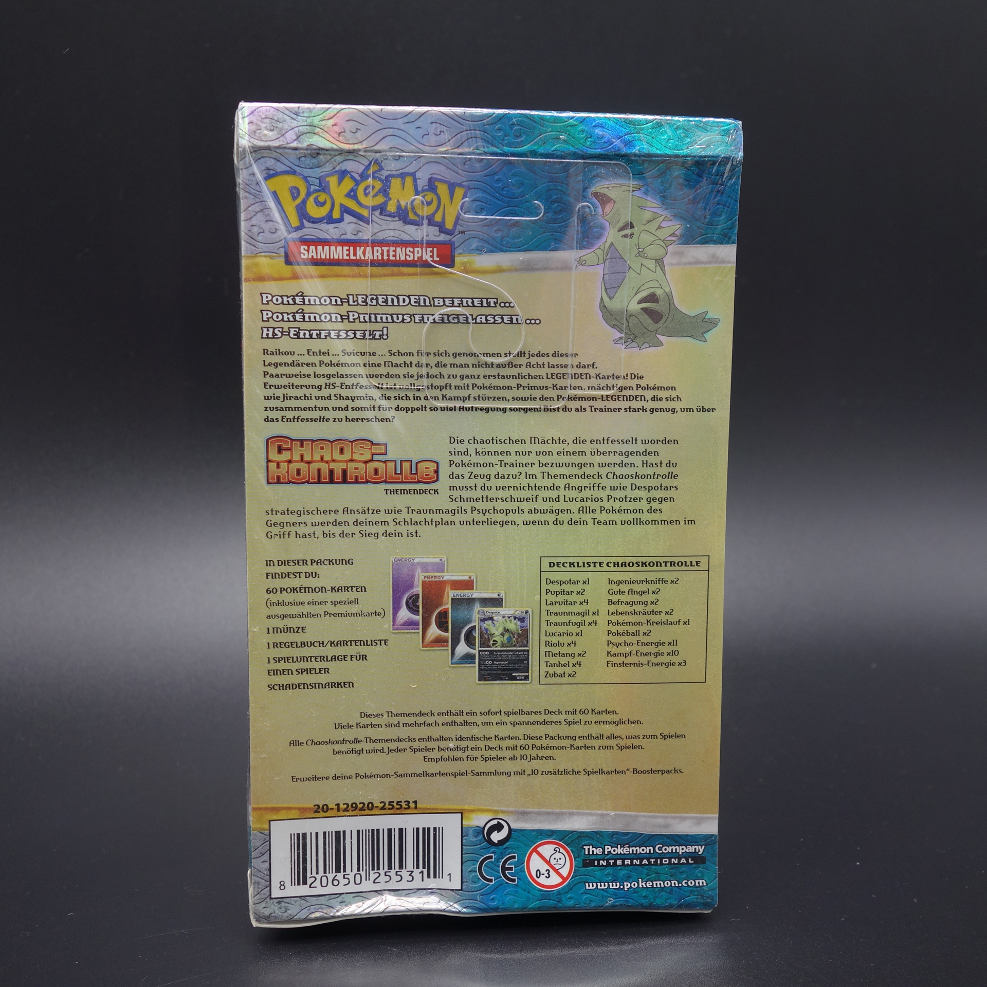Pokémon HS Entfesselt Sammelkarten Themendeck Chaos-Kontrolle Deutsch (OVP) 2010
