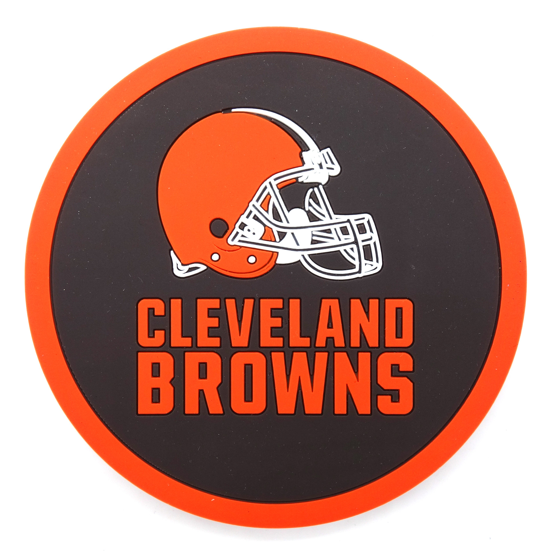 NFL Vinyl Coaster Cleveland Browns Logo 4-er Set  