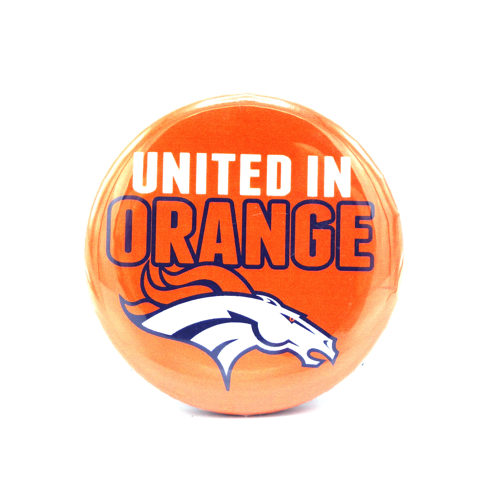 NFL Big Button Denver Broncos United In Orange