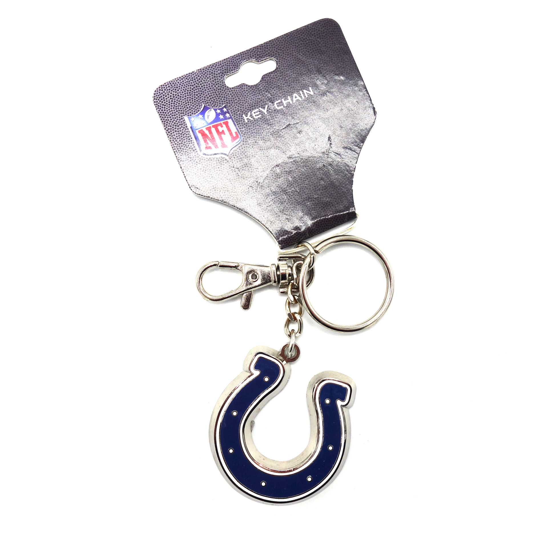 NFL Schlüsselanhänger Indianapolis Colts Logo Groß Mit Karabiner