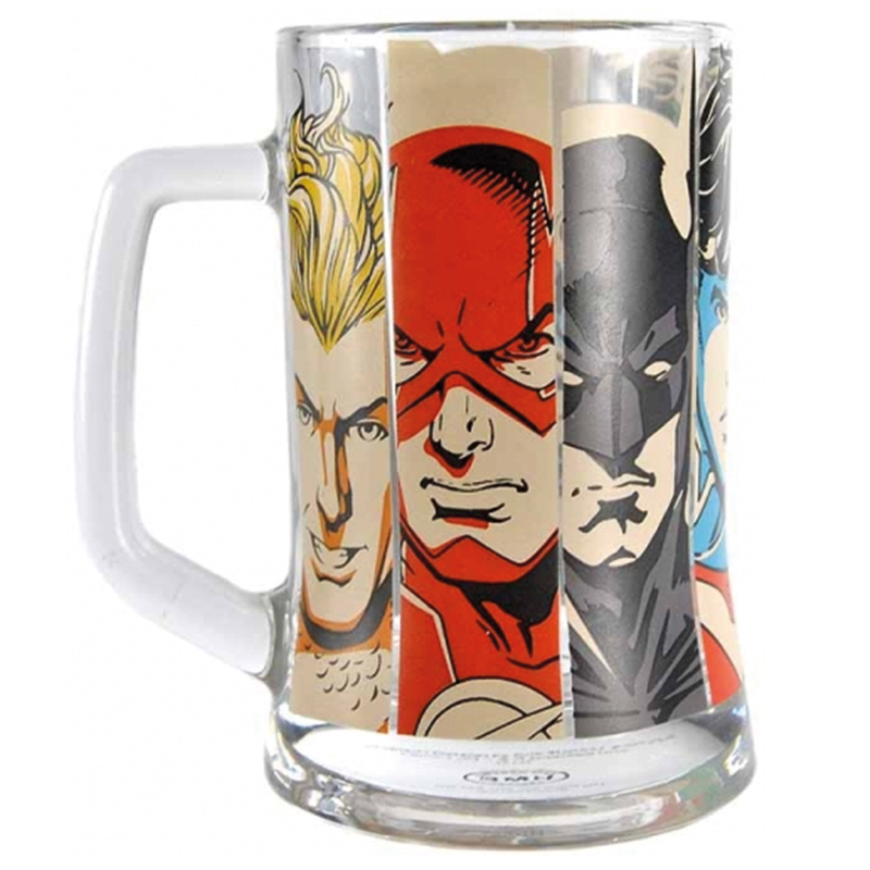 Justice League Glas Krug Glass Mug