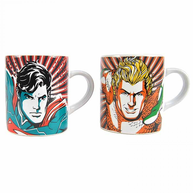 Justice League Espresso Tassen 2er-Set, Set of two heat change mini mugs