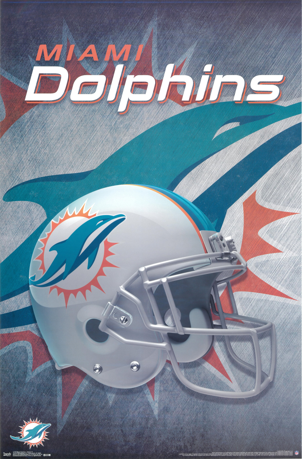 Poster Miami Dolphins NFL Football Team Helm