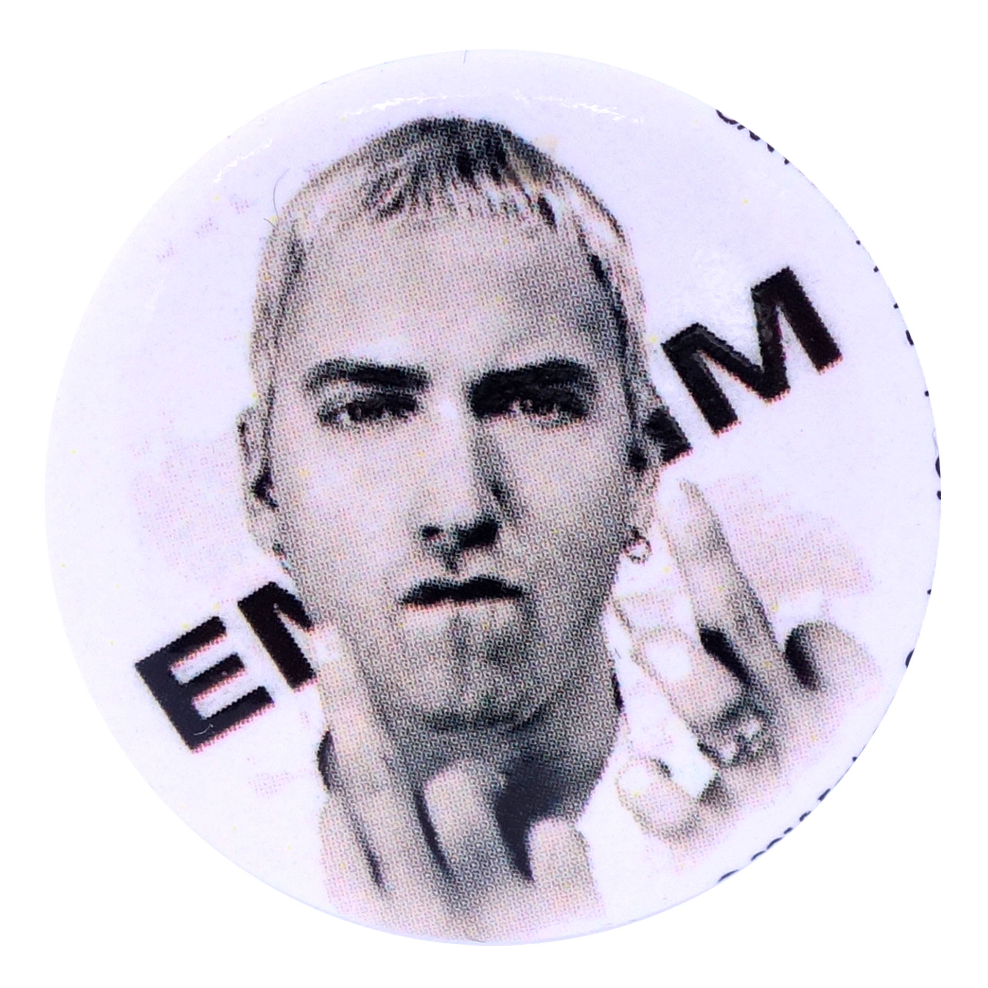 Eminem Button Fingers Weiß
