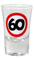Geburtstagsgeschenk Schnapsglas "60" Shotglas Geschenkidee