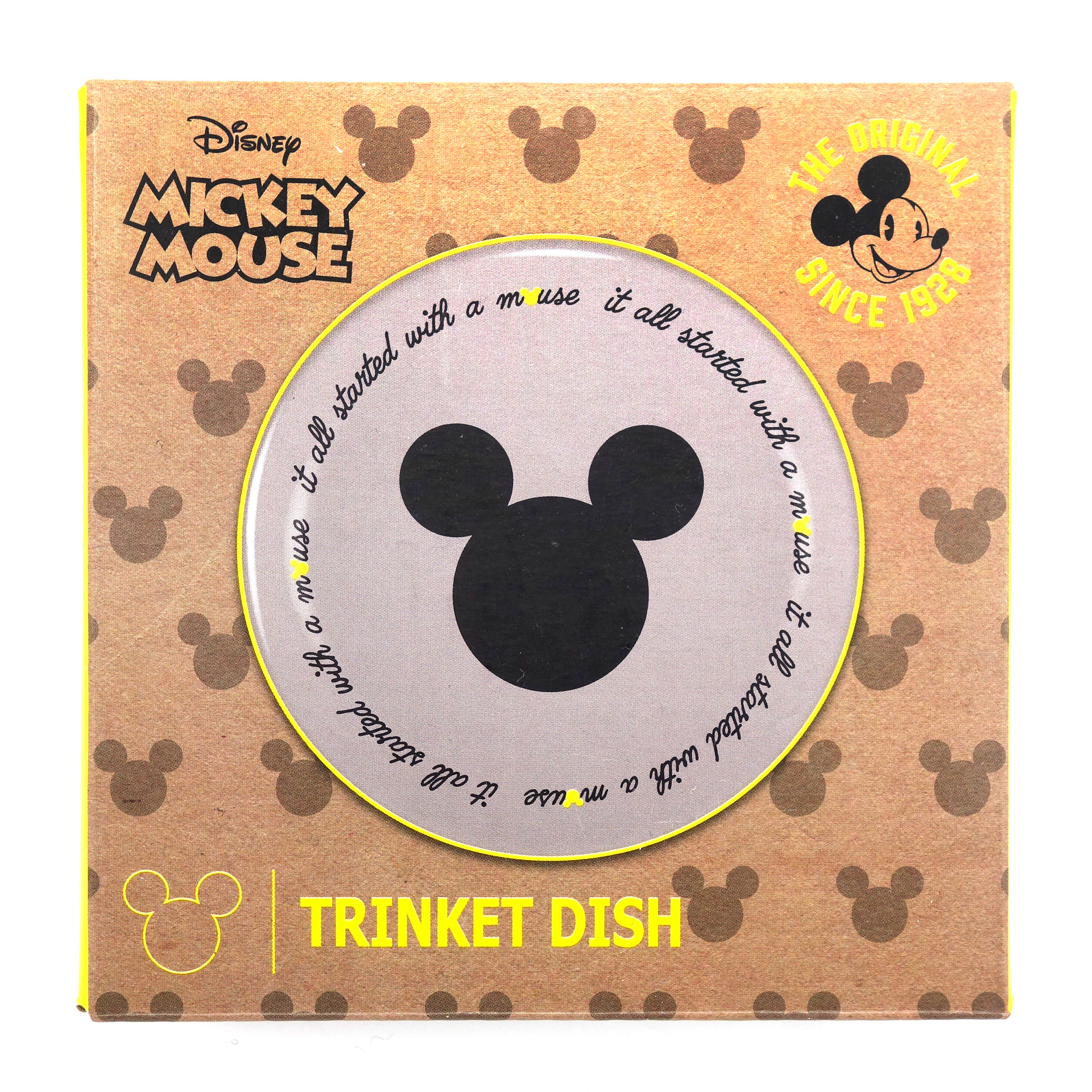 Mickey Mouse Deko Teller Mini Teller Untersetzer "It all started with a mouse"