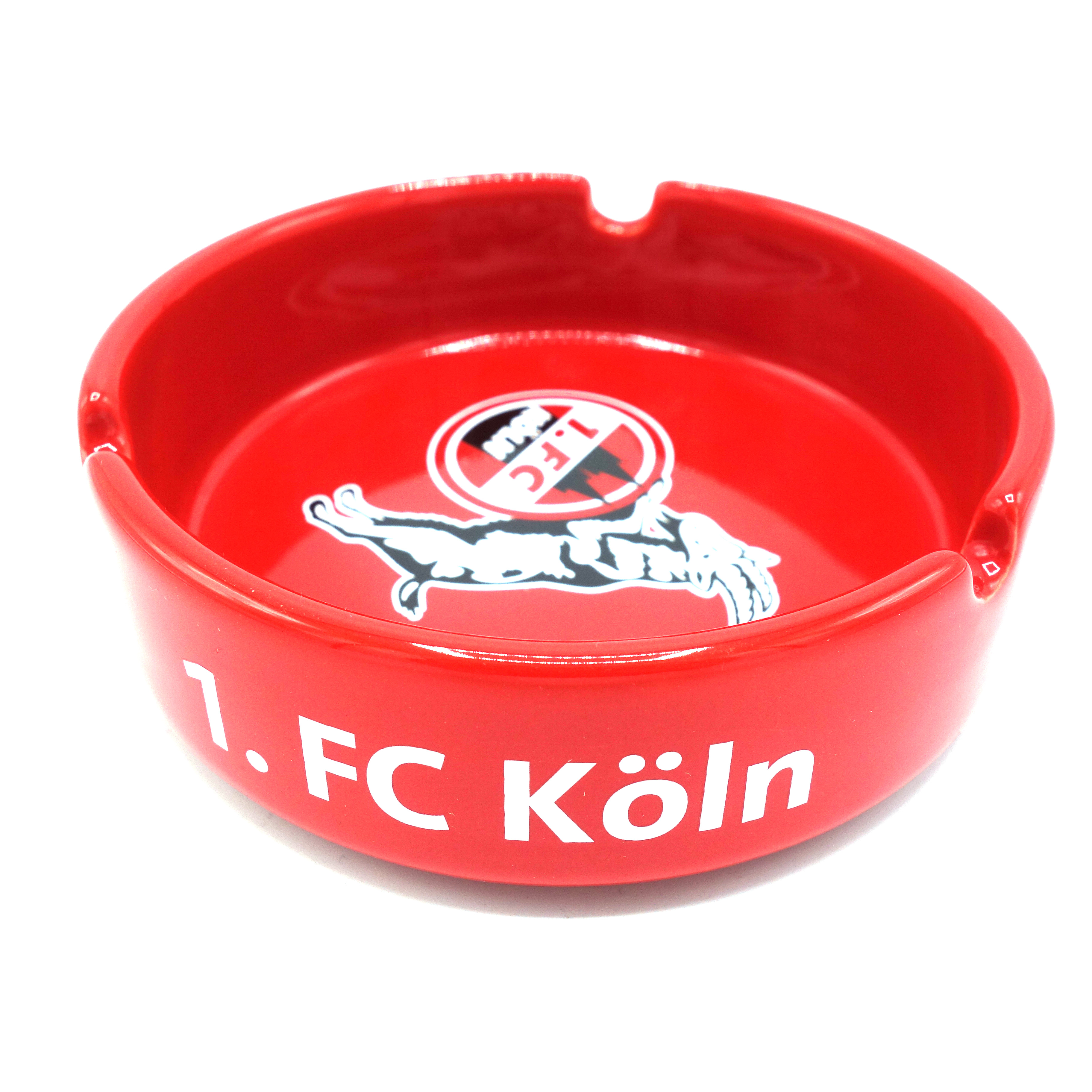 1.FC Köln Aschenbecher Rot Logo