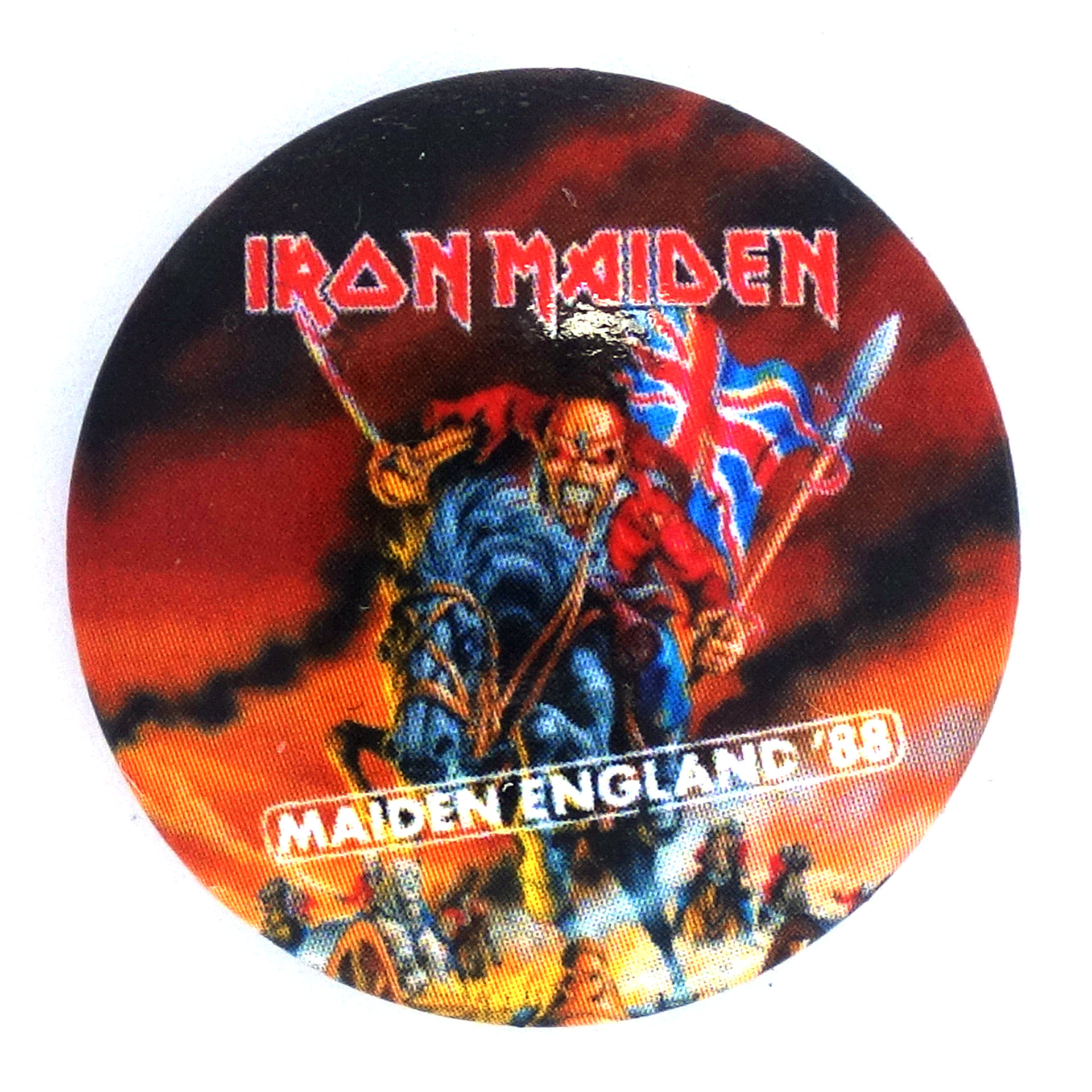 Iron Maiden Button Maiden England '88