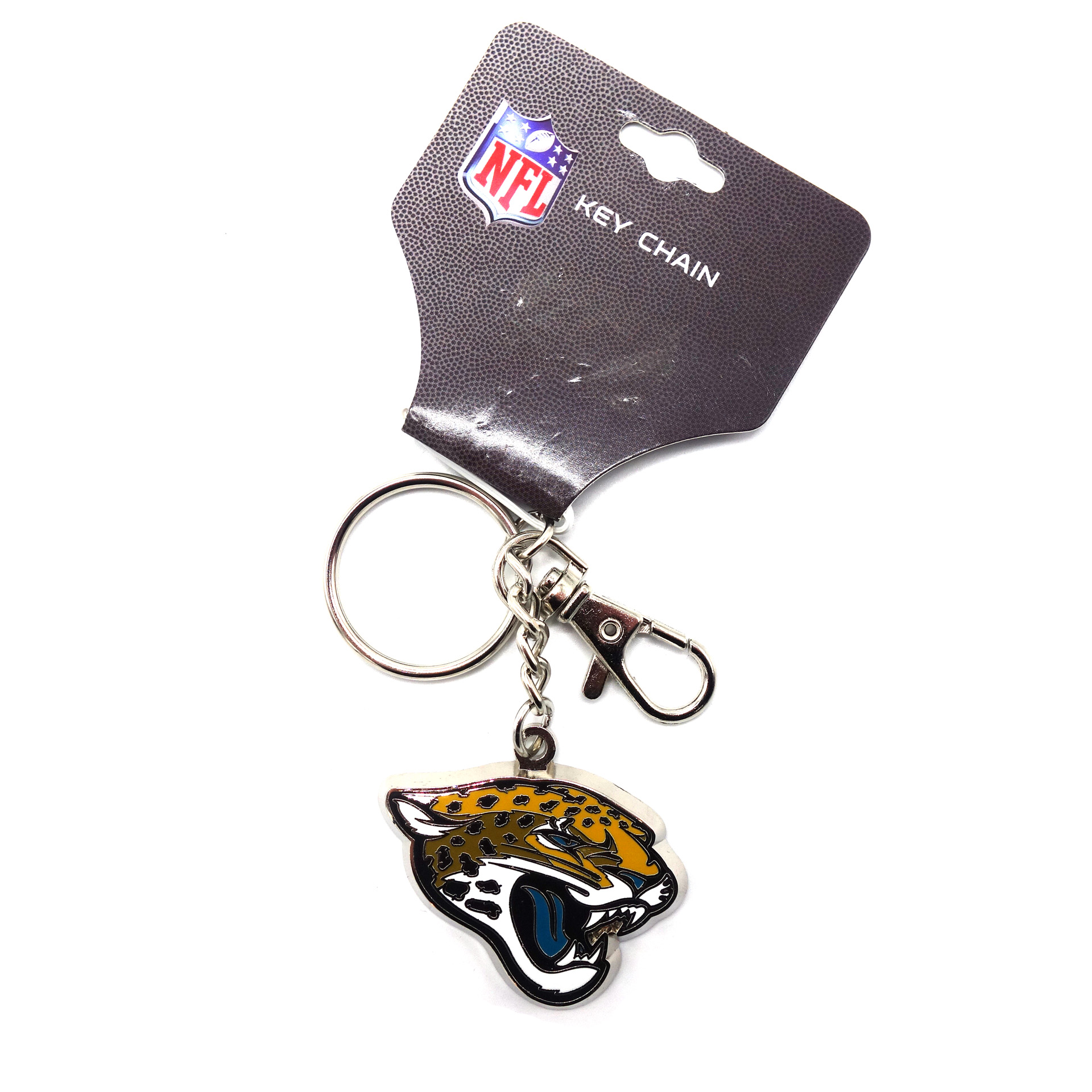 NFL Schlüsselanhänger Jacksonville Jaguars Logo mit Karabiner  