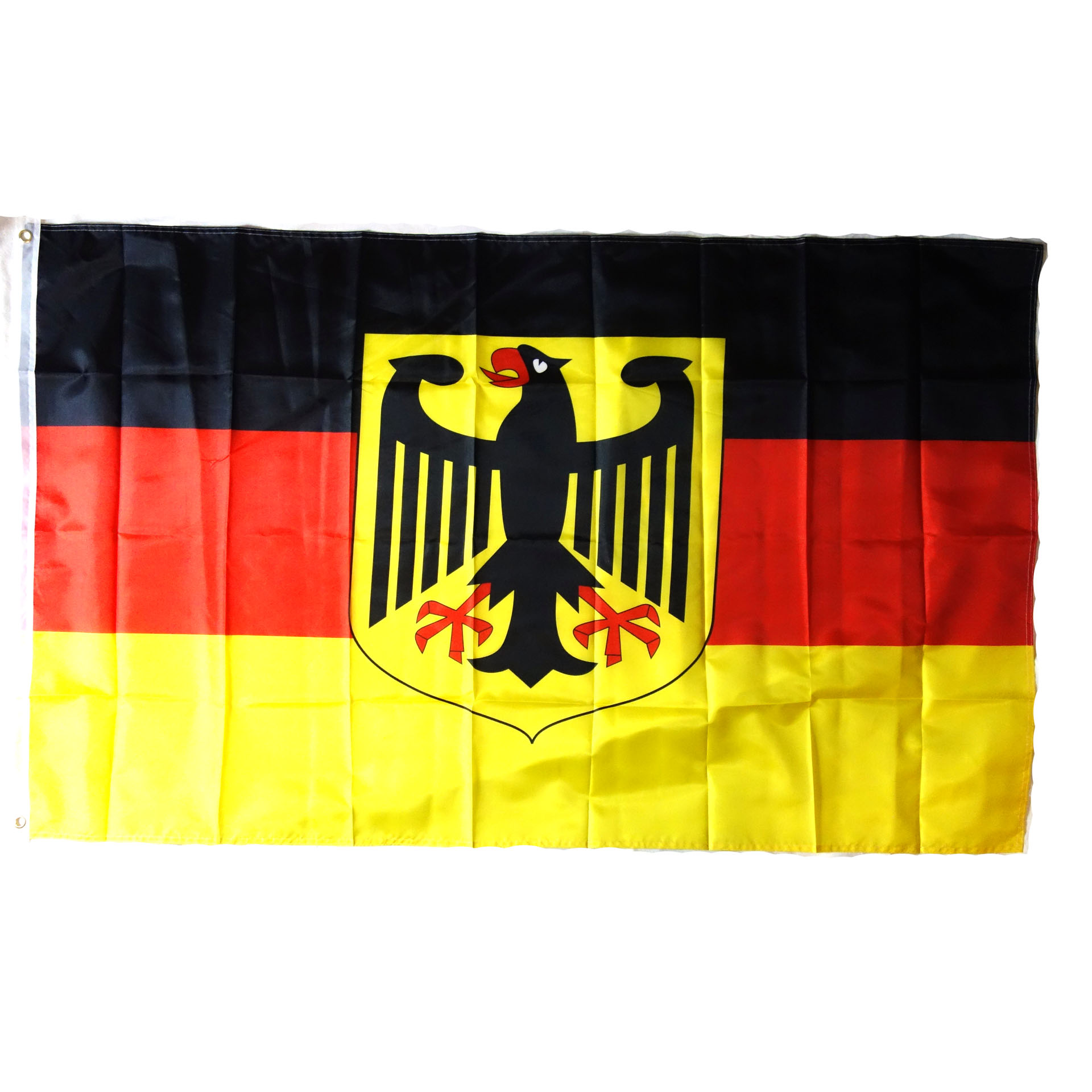 Fahne Deutschland "BRD" Flagge mit Bundesadler 90 x 150 cm