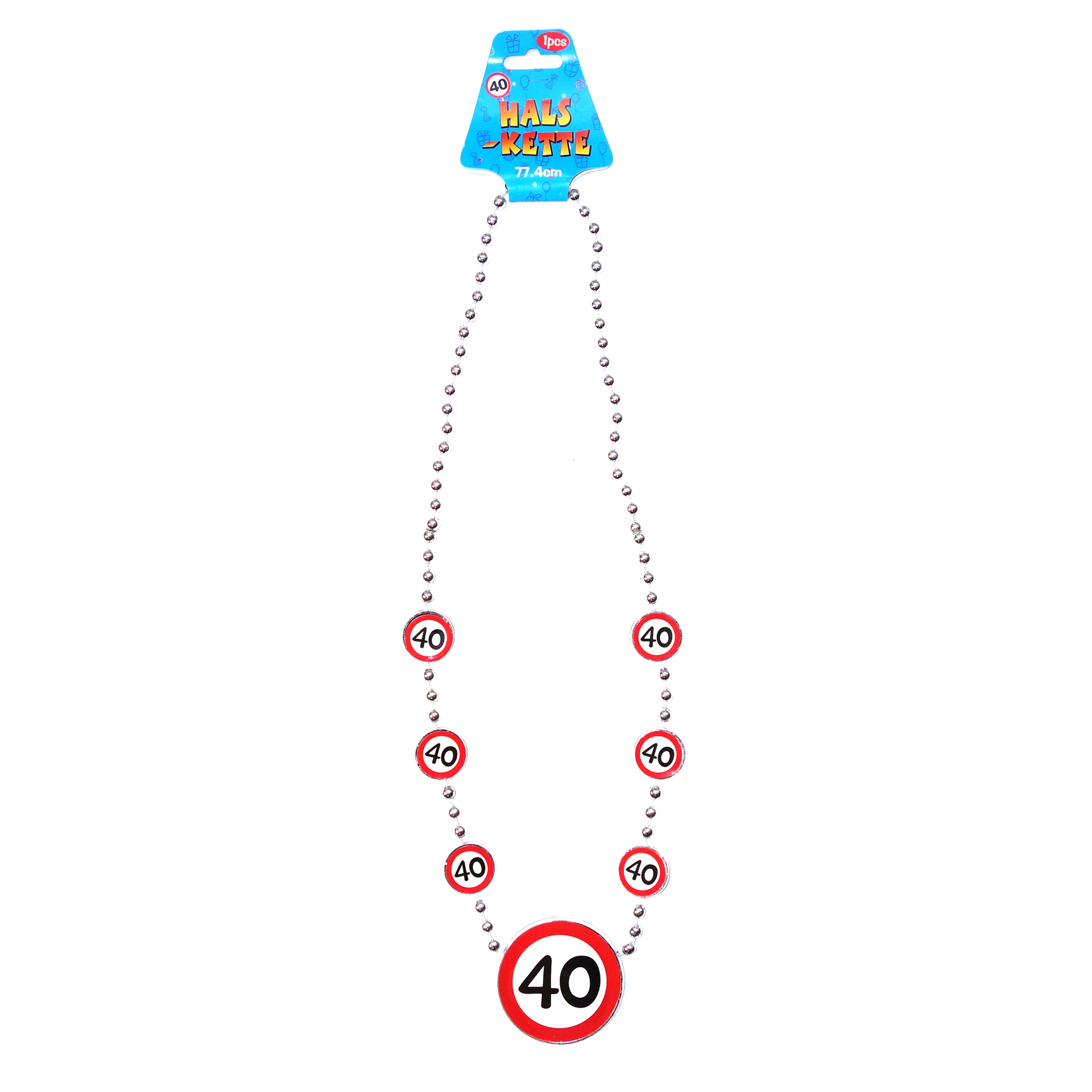 Geburtstagsdekoration "40" Halskette