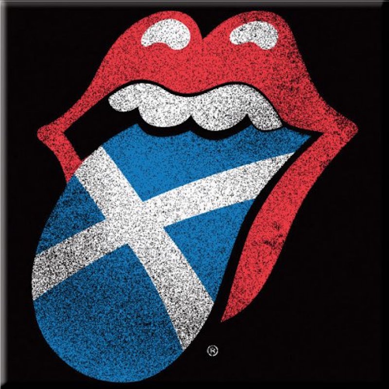 Magnet The Rolling Stones Zunge Schottland Flagge Kühlschrankmagnet
