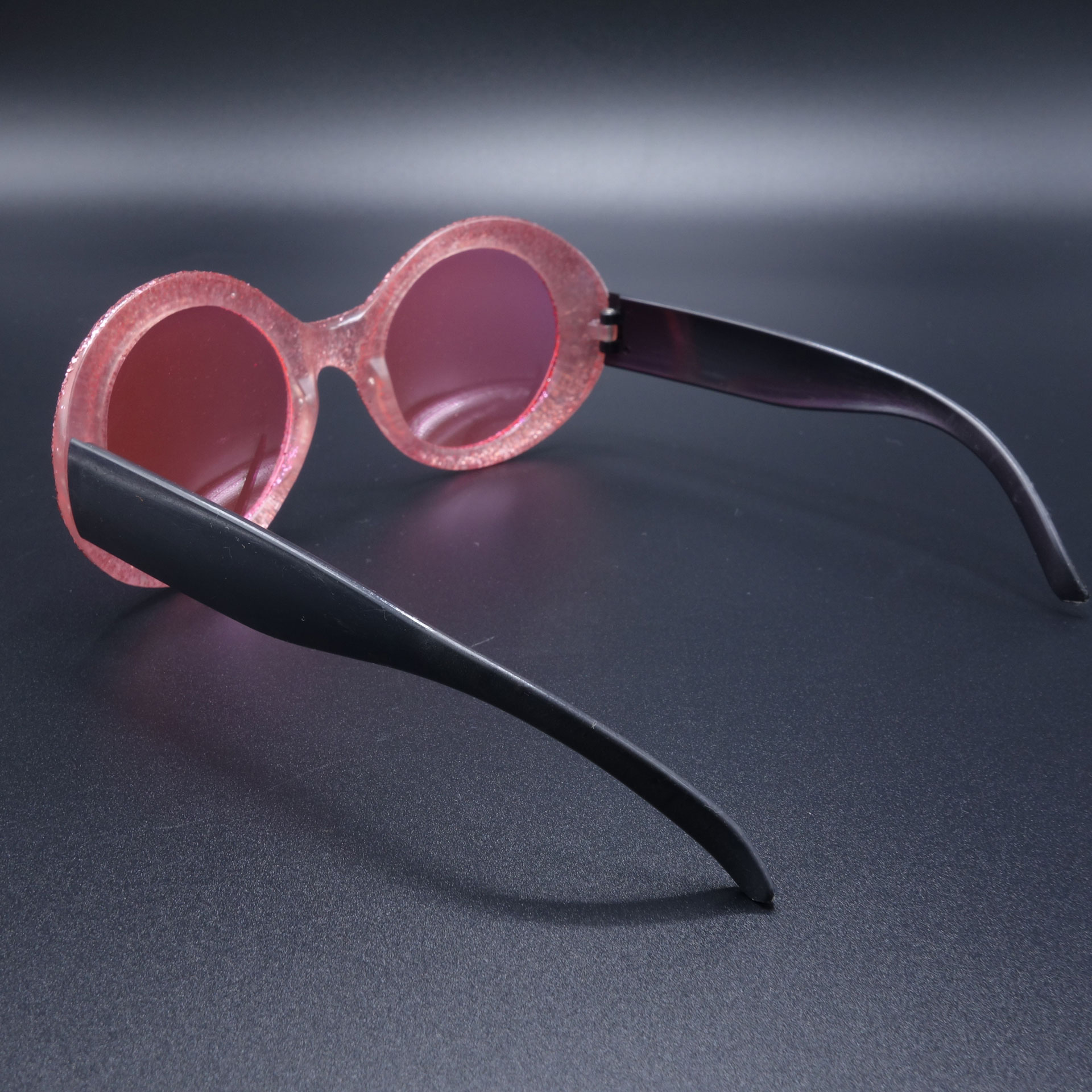 Partybrille Spassbrille Scherzartikel Pink Glitzer